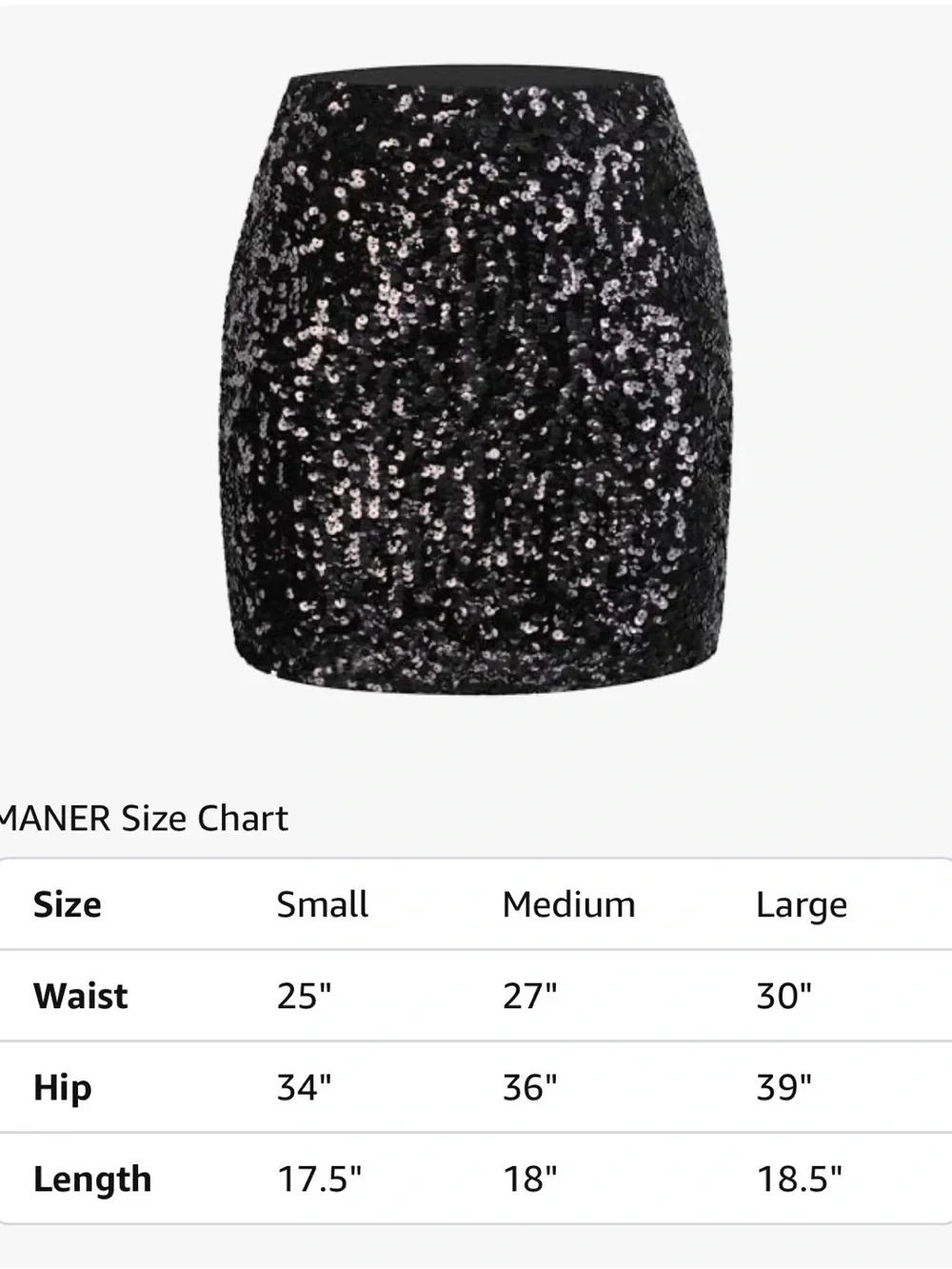 Maner NWT Women’s Black Sequin Mini Skirt Size XS